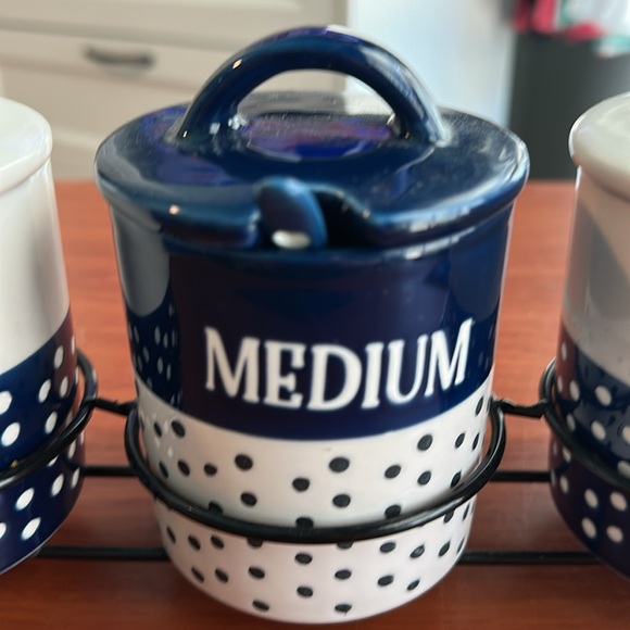 🧡 Ceramic Salsa Container Set 🧡 - Picture 3 of 6